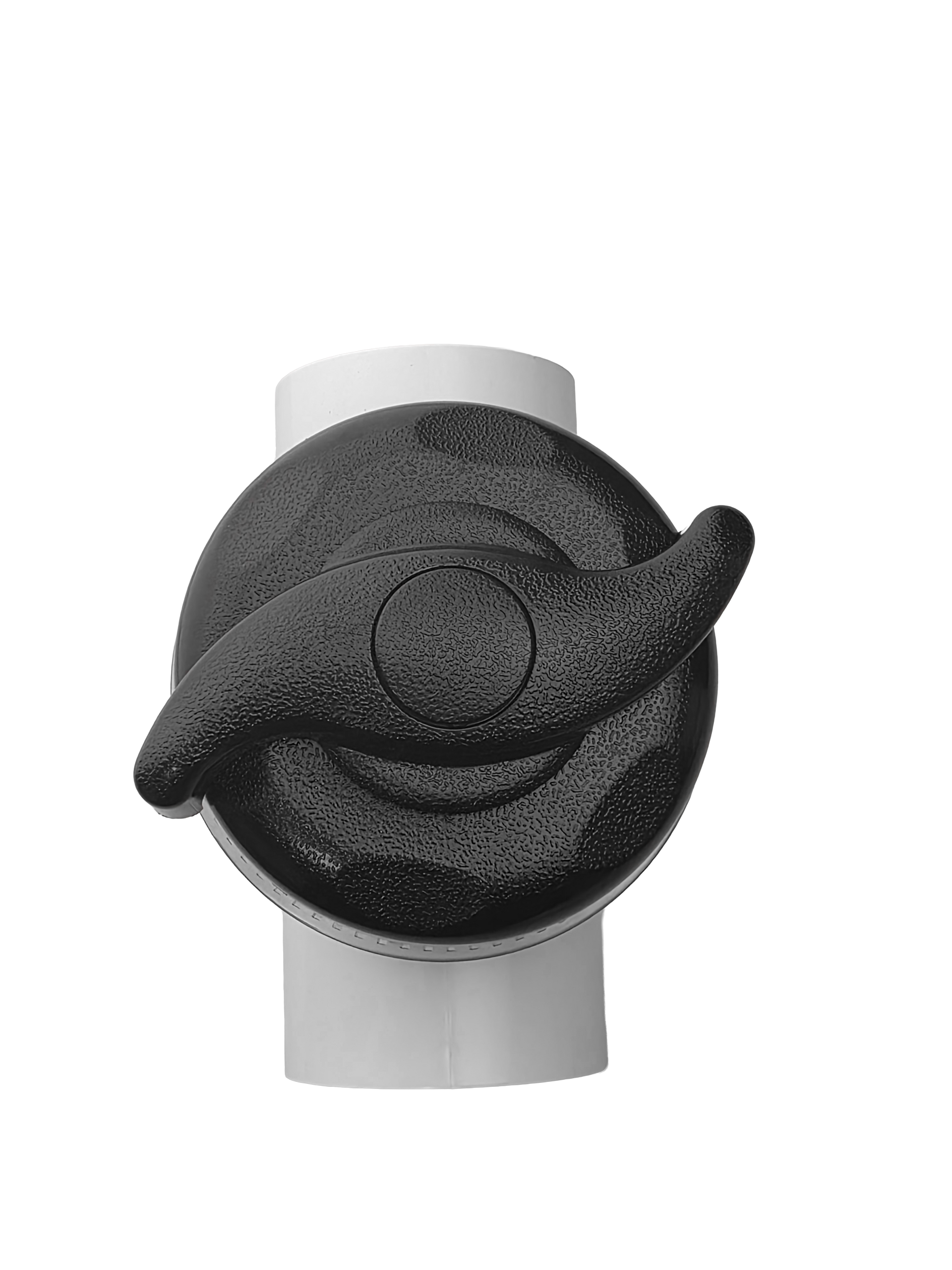 Top view of Rising Dragon standard spa water diverter valve assembly for controlling water flow in hot tub plumbing systems