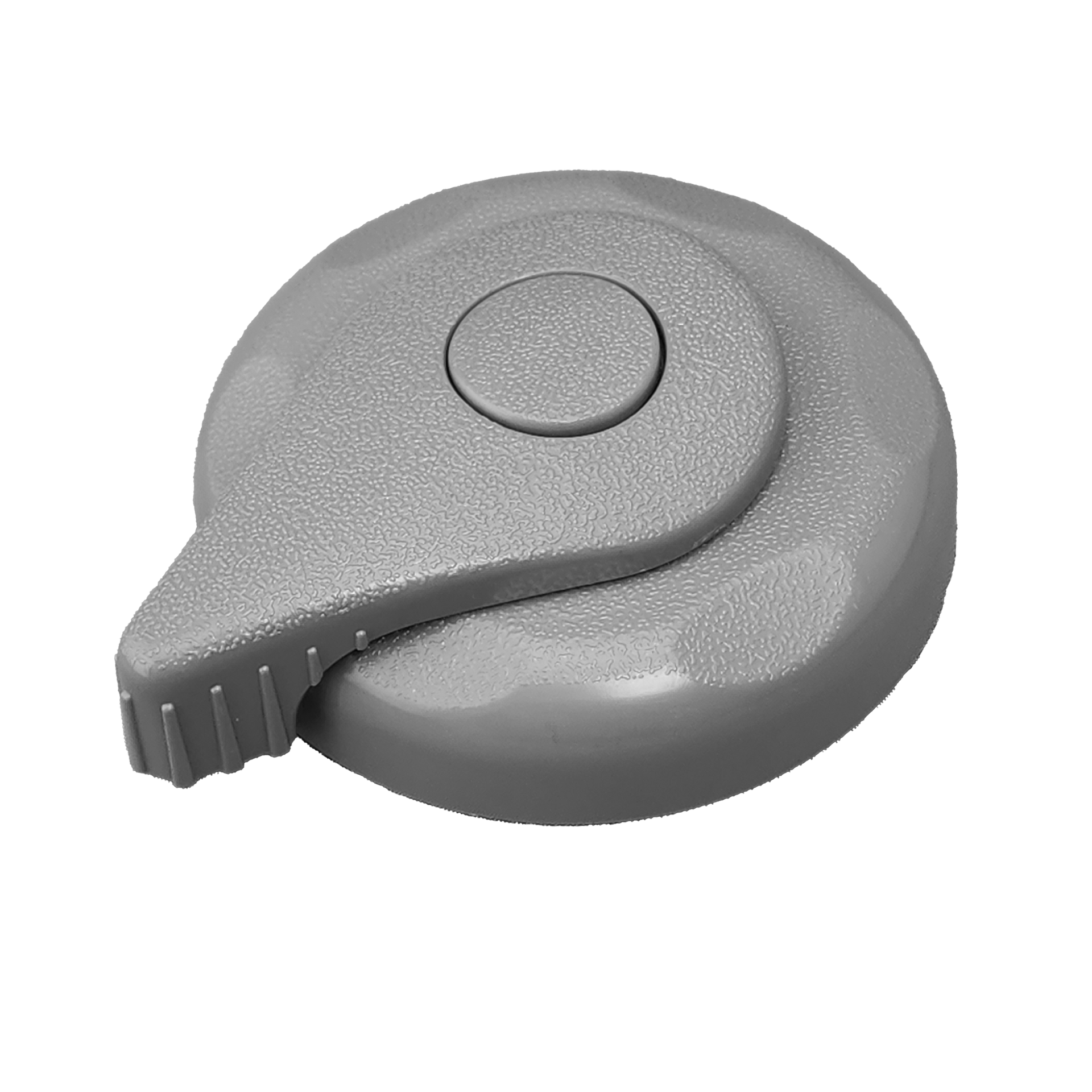 Front view of Rising Dragon standard spa water diverter valve cover with ergonomic handle for hot tub control systems