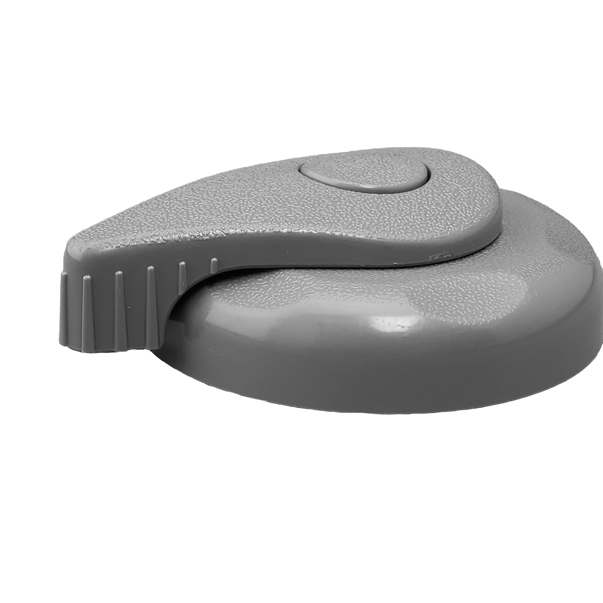 Front view of Rising Dragon standard spa water diverter valve cover with ergonomic handle for hot tub control systems