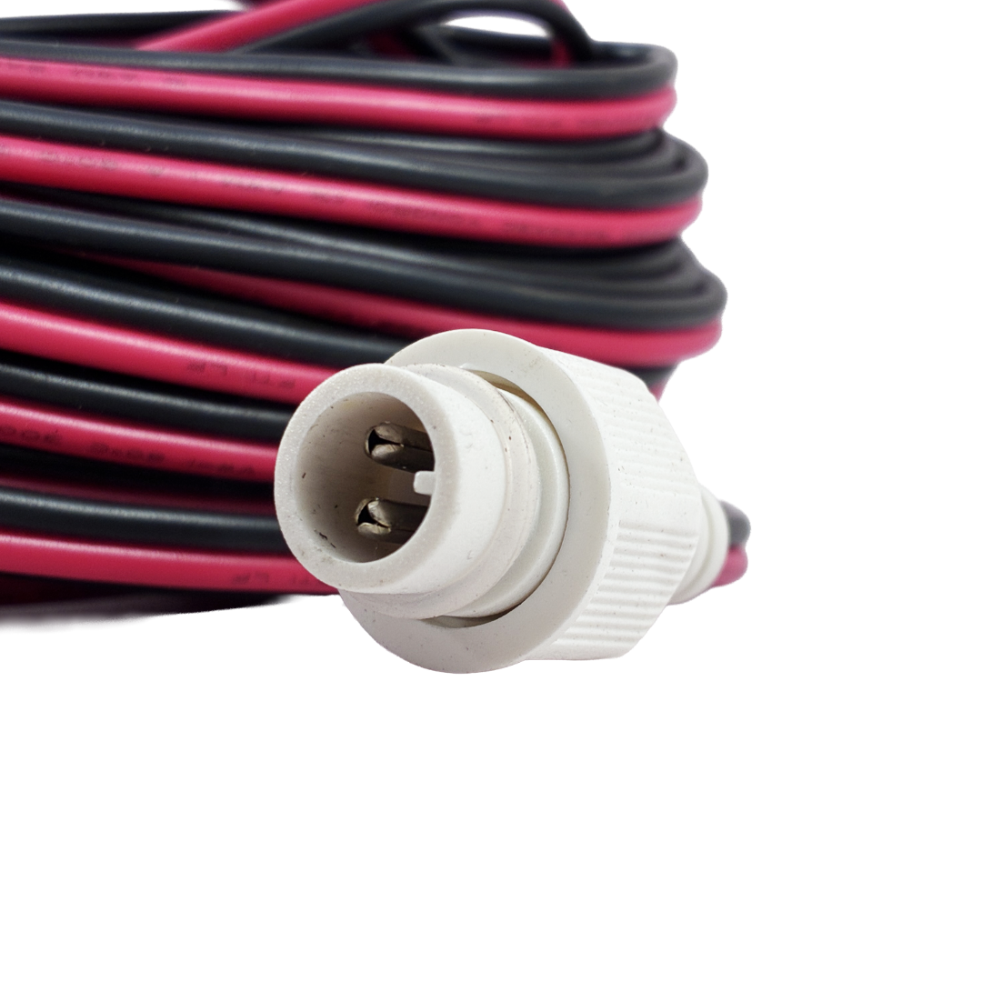 Rising Dragon 18-meter wire bus point of light cable with molded connector for LED spa lighting systems
