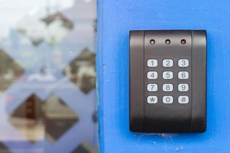 a keypad  of an access control system
