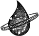 A black and white logo for liquid cosmos divers