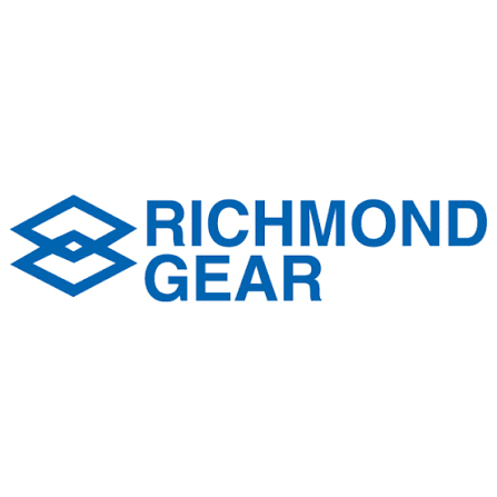 Richmond Gear blue logo with stylized gear icon and company name