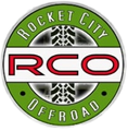 Rocket City Offroad logo with green and white circle and red RCO letters