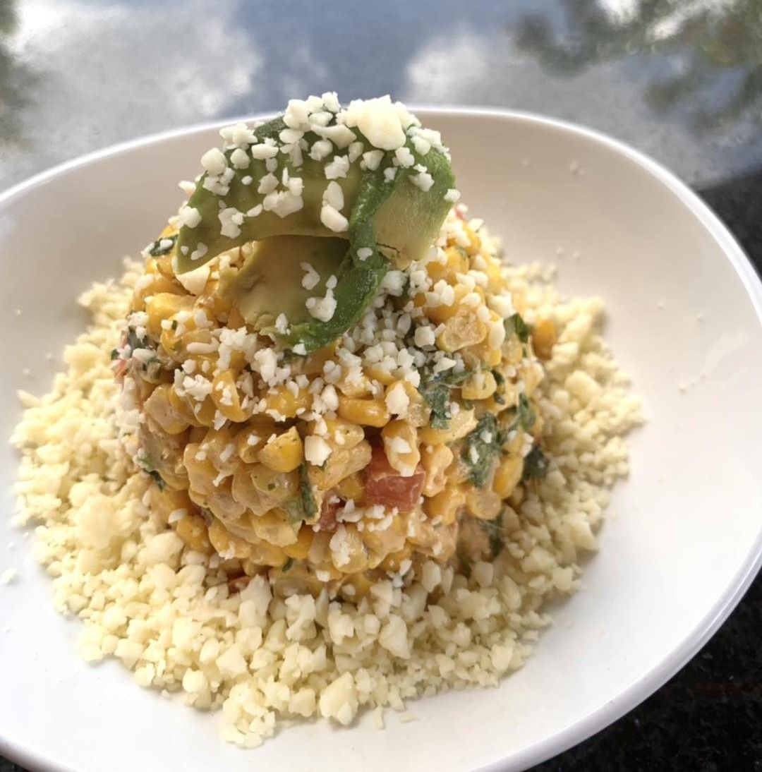 Fresh corn salad