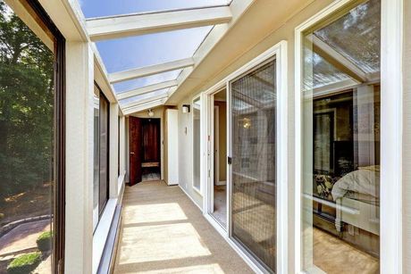 Bright Enclosed Patio Hallway — All Aussie Sunrooms in Port Stephens, NSW