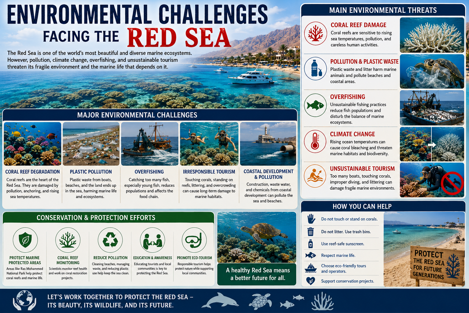 Environmental Challenges Facing the Red Sea