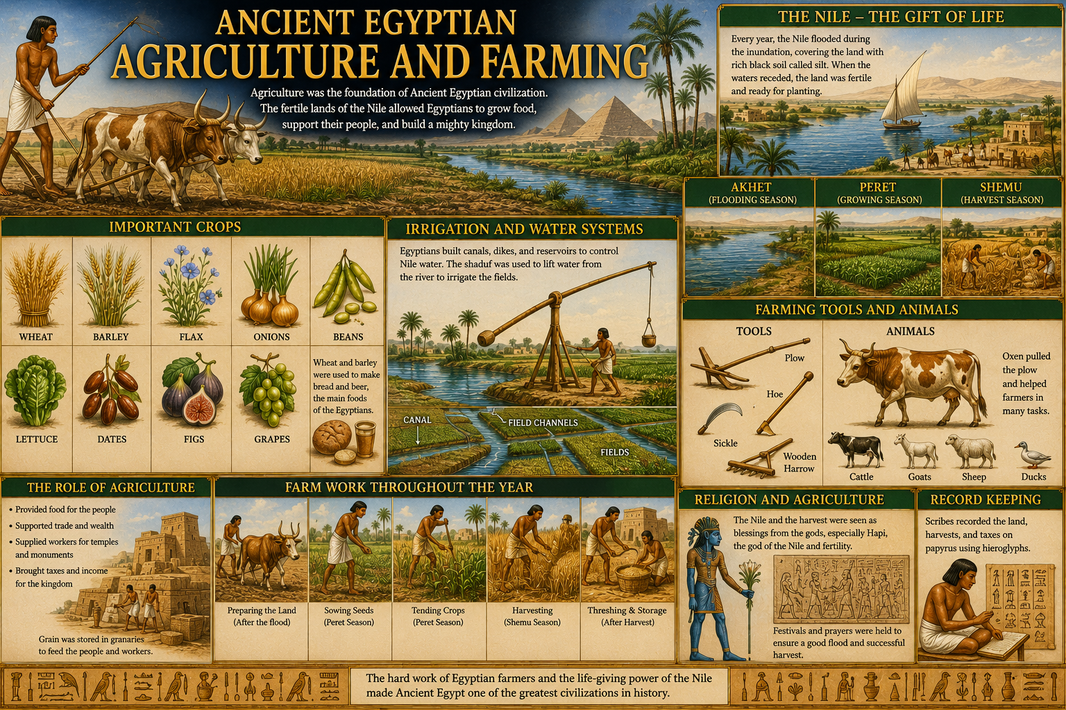 Ancient Egyptian Agriculture and Farming