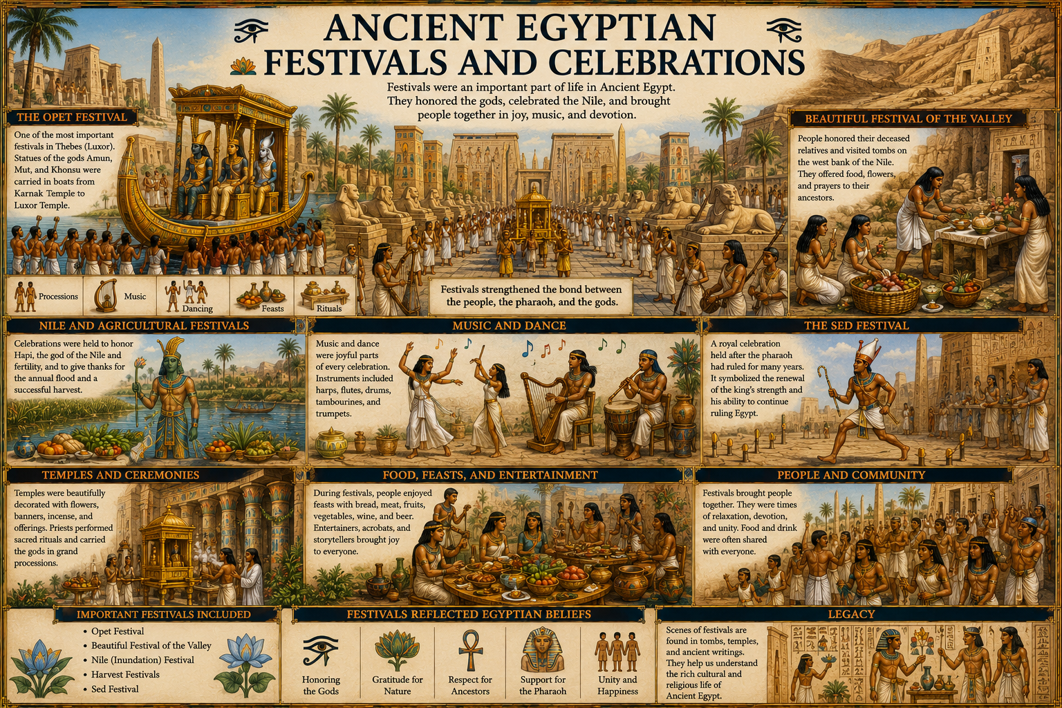 Ancient Egyptian Festivals and Celebrations