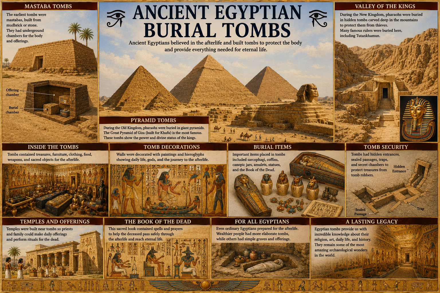 Ancient Egyptian Burial Tombs