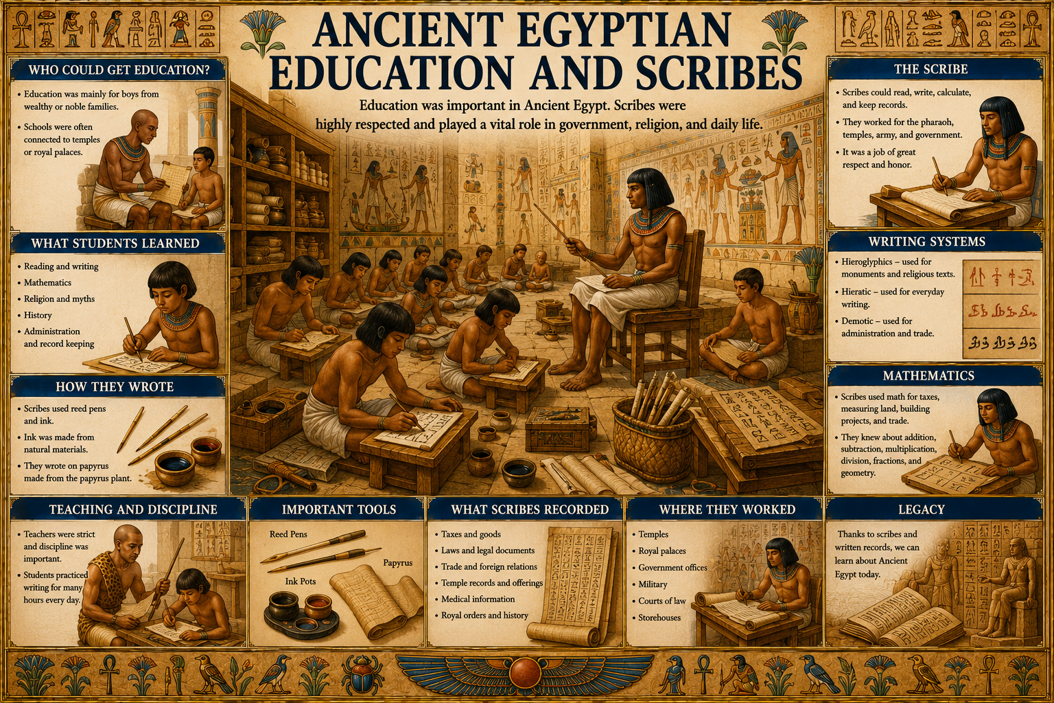 Ancient Egyptian Education and Scribes