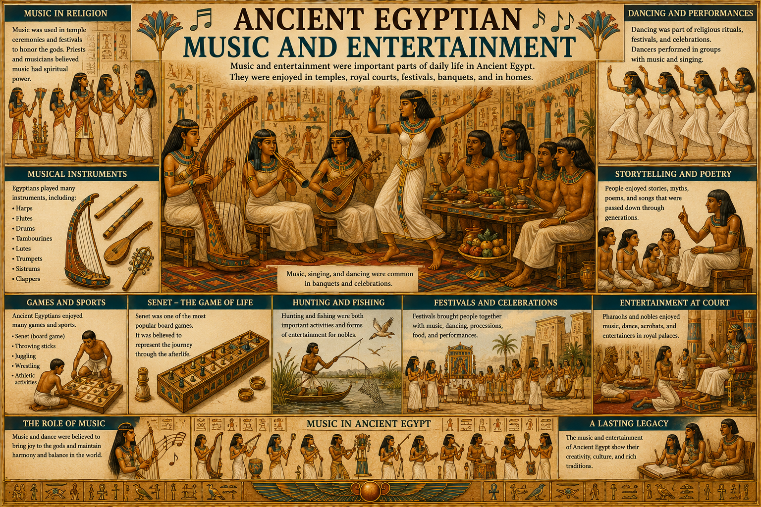 Ancient Egyptian Music and Entertainment