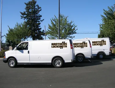 brothers locksmith services van