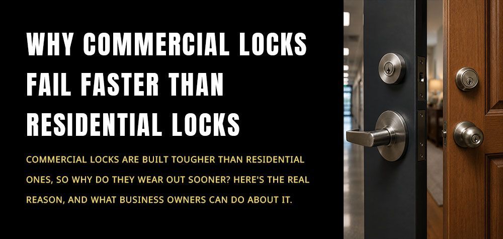 Why Commercial Locks Fail Faster Than Residential Locks