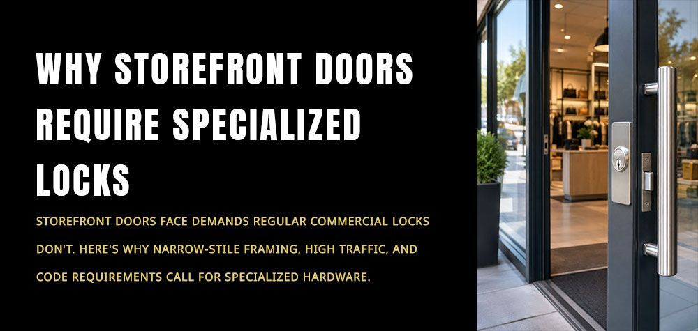 Why Storefront Doors Require Specialized Locks