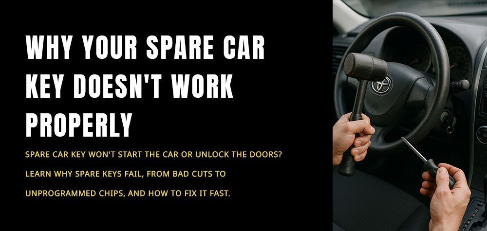 Why Your Spare Car Key Doesn't Work Properly