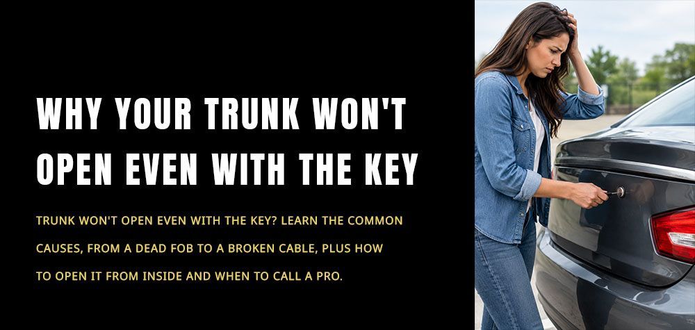 Why Your Trunk Won't Open Even With the Key