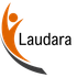 Orange and gray figure with arms raised, arched with circle head;
