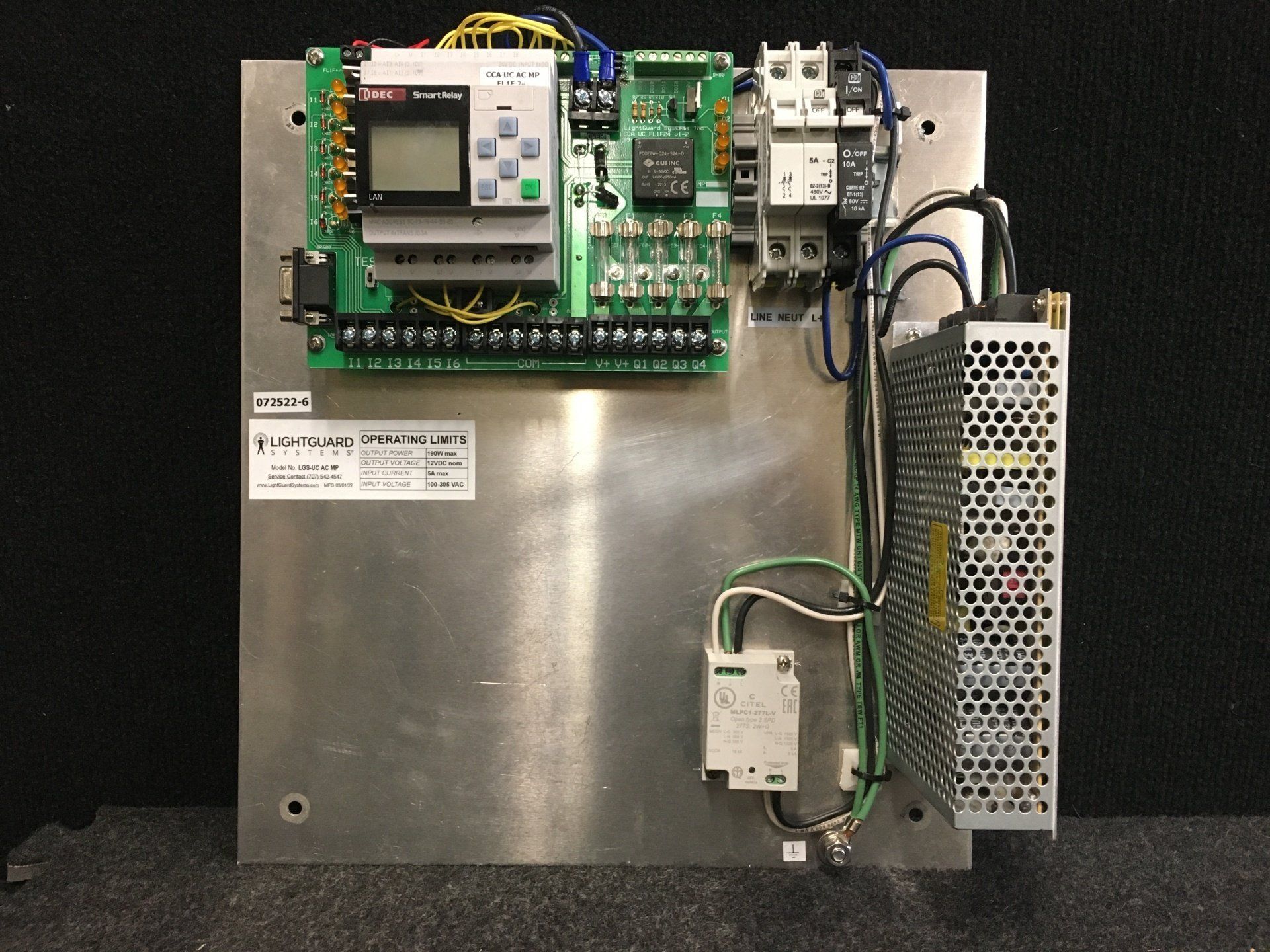 Power Control Unit — Santa Rosa, CA — Lightguard Systems