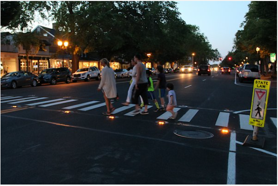 LightGuard Systems In-Roadway Warning Lights at Crosswalks