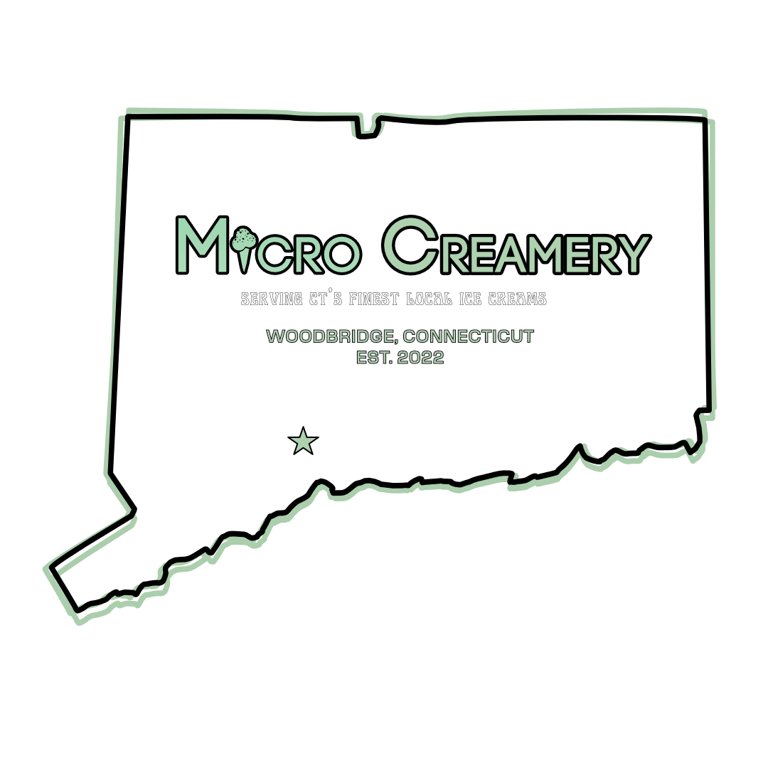 A stylized outline of Connecticut containing the text 