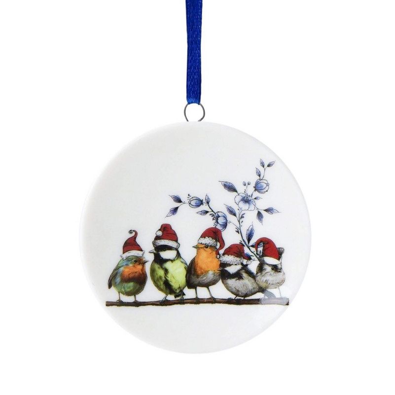 BOSVOGELTJES HANGER - WINTER SFEERTJE - HEINEN DELFTS BLAUW