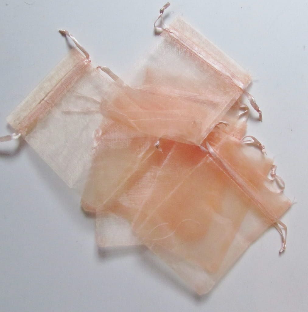 ORGANZA  ZAKJE - ZALM ROSE