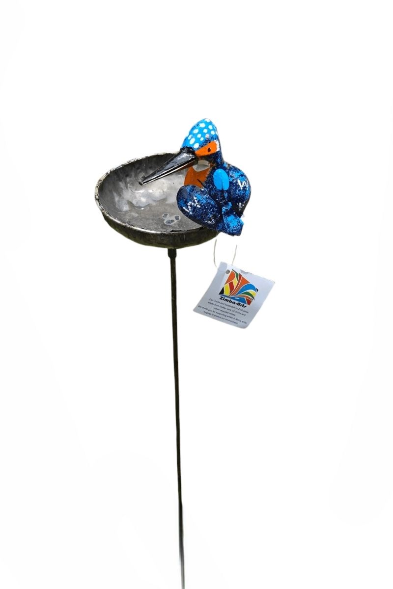 IJVOGELTJE - WATER VOER BAKJE STREETART - HANDMADE FAIRTRADE