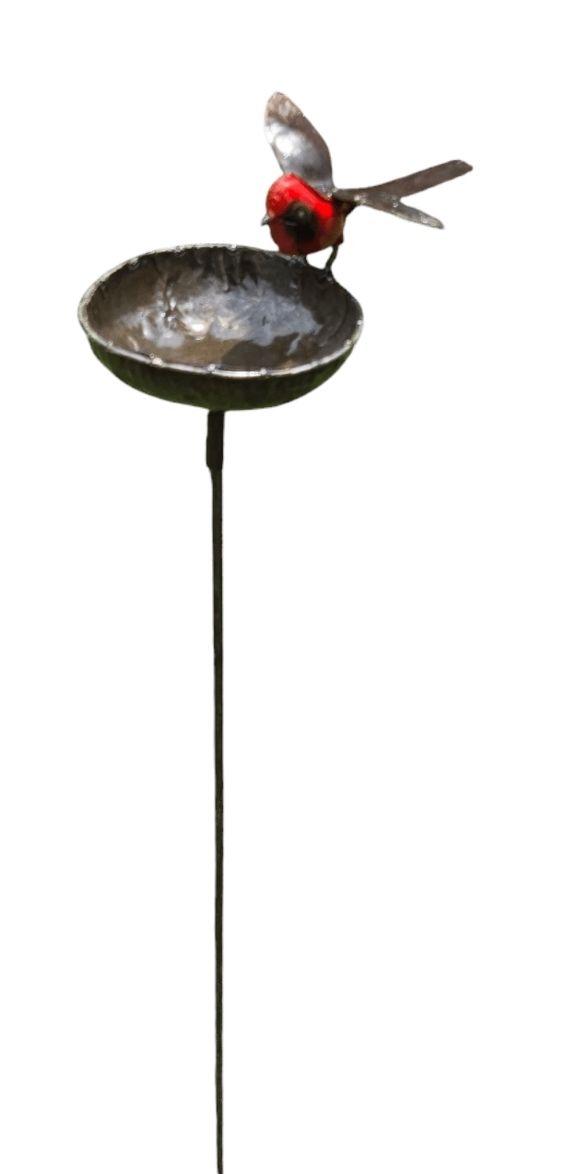 ROODBORST - WATER VOER BAKJE STREETART - HANDMADE FAIRTRADE
