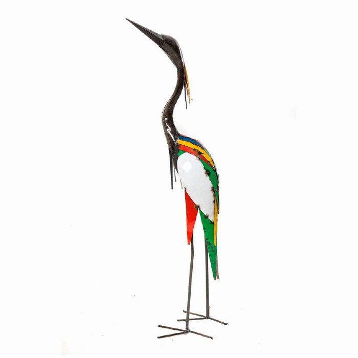 REIGER - KLEURRIJK - STREETART - HANDMADE - FAIRTRADE (L)
