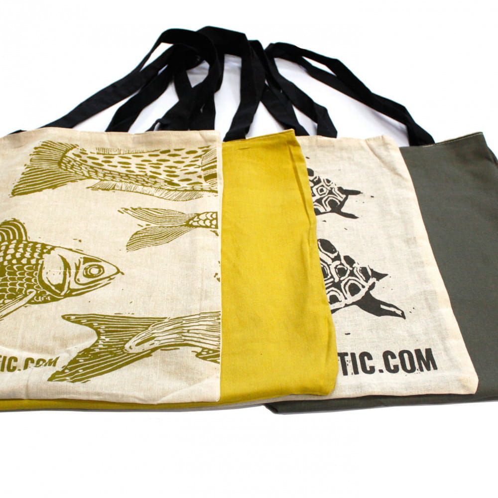 SHOPPER - SCHILDPAD - OMKEERBAAR - COTTON NOT PLASTIC