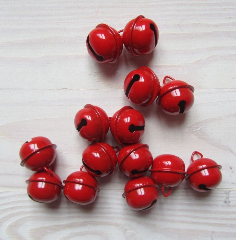 RINKELBELLETJES - ROOD - SET 10 STUKS 2,50