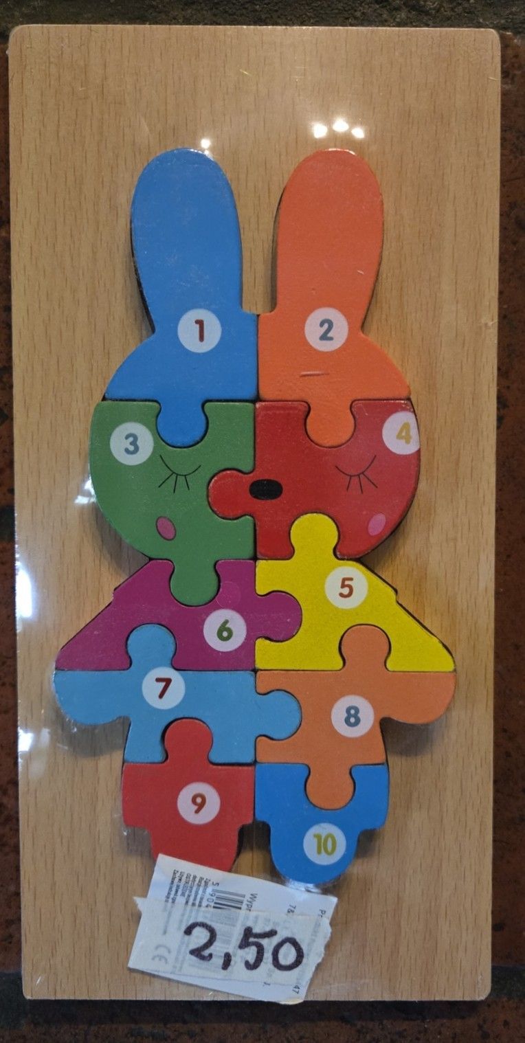 PUZZELTJE - CIJFERS - KONIJN