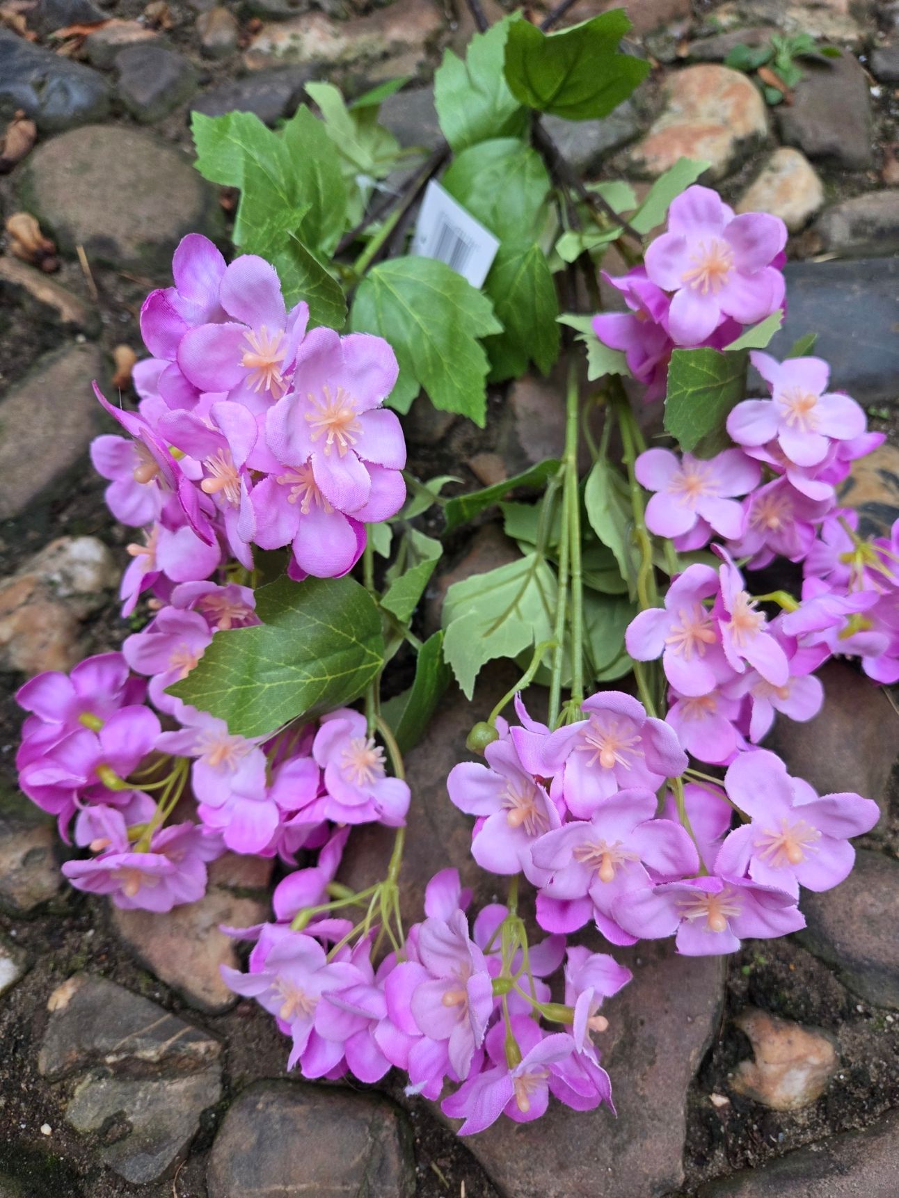VROLIJKE BLOEMETJES TAK - HARD ROZE