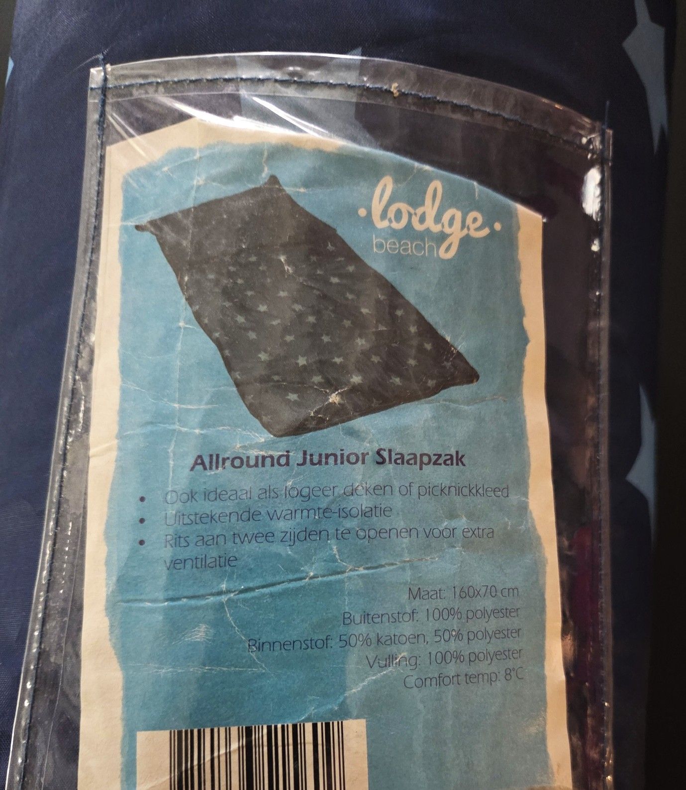 KINDER SLAAPZAK GEBRUIKT BLAUW