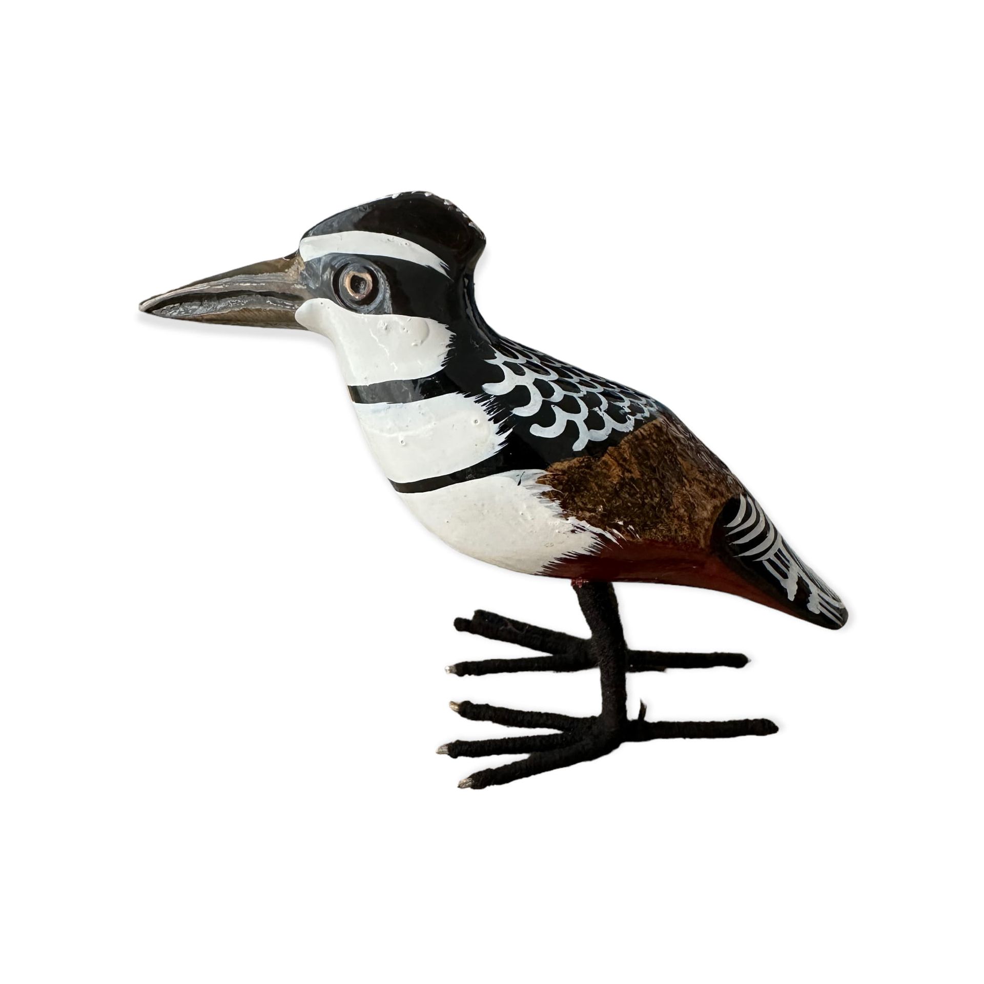 IJSVOGELTJE - ZWART KOP - HANDMADE IN KENIA