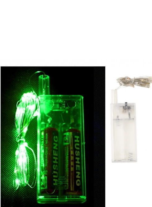 LED SNOERTJE OP BATTERIJ - GROEN
