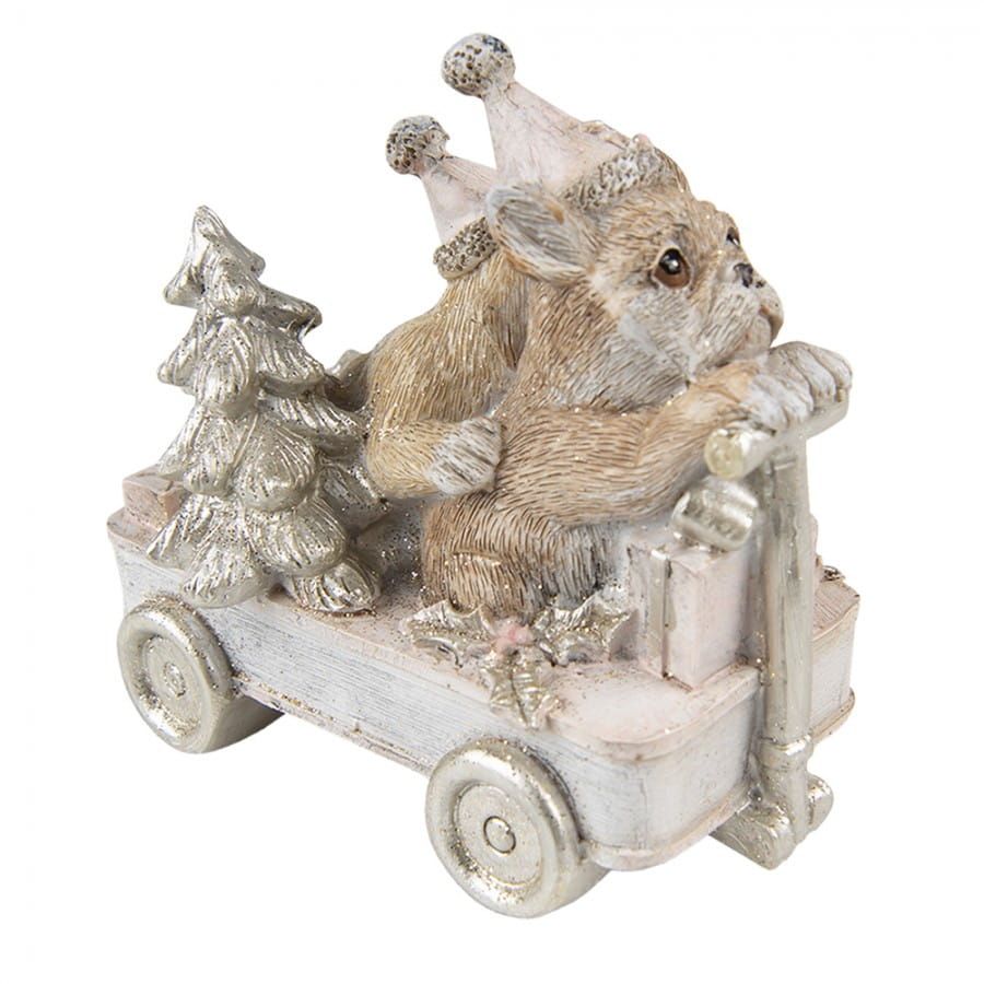CLAYRE & EEF - KERST KARRETJE MET HONDJES - AANBIEDING