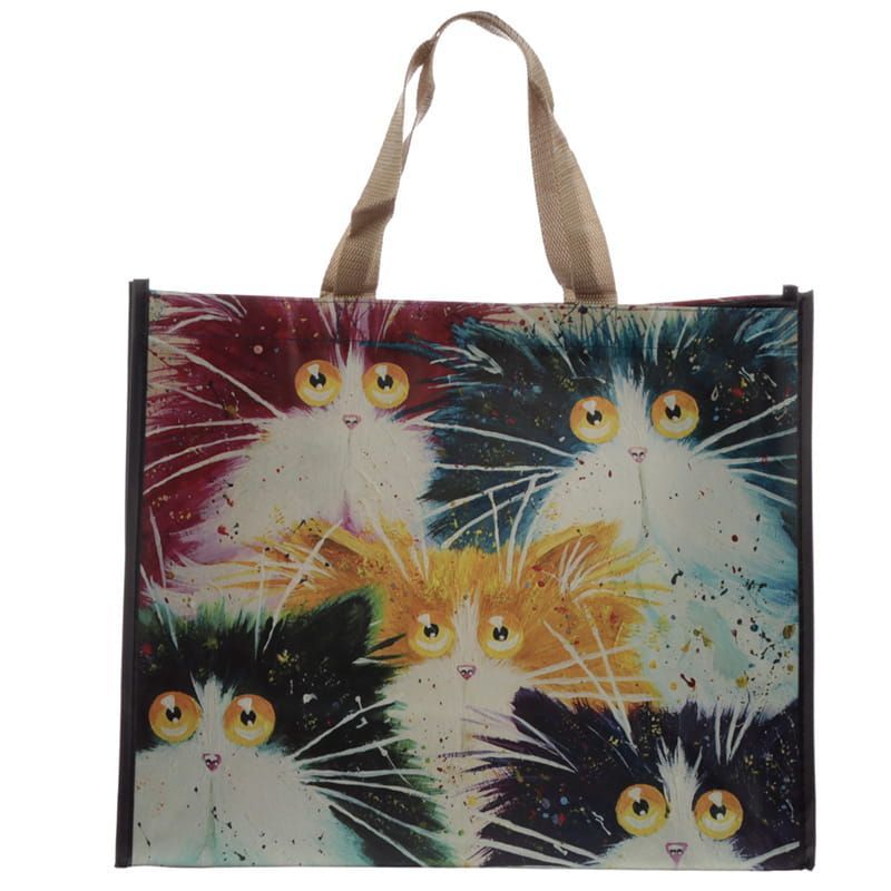 RAINBOW CAT SHOPPER - GERECYCELD