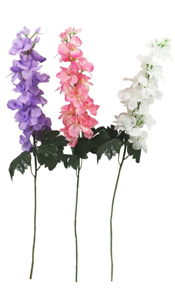 RIDDERSPOOR - DELPHINIUM - KUNST - ROZE - VAN 2,50 NU 1,50