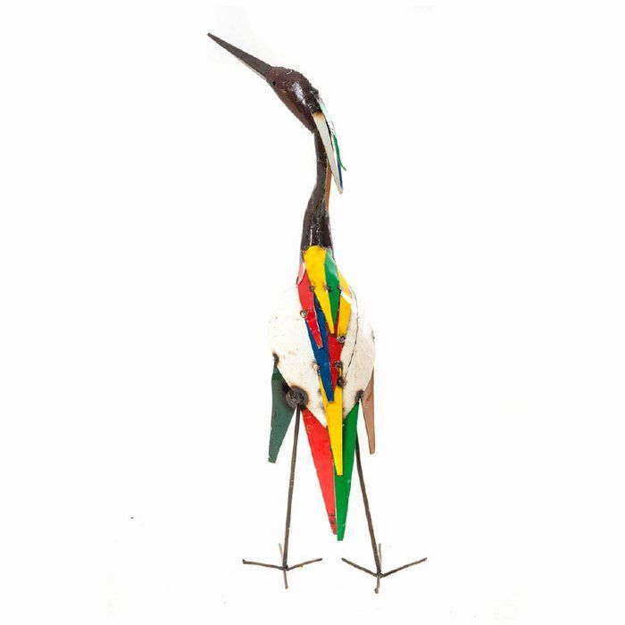 REIGER - KLEURRIJK - STREETART - HANDMADE - FAIRTRADE (L)