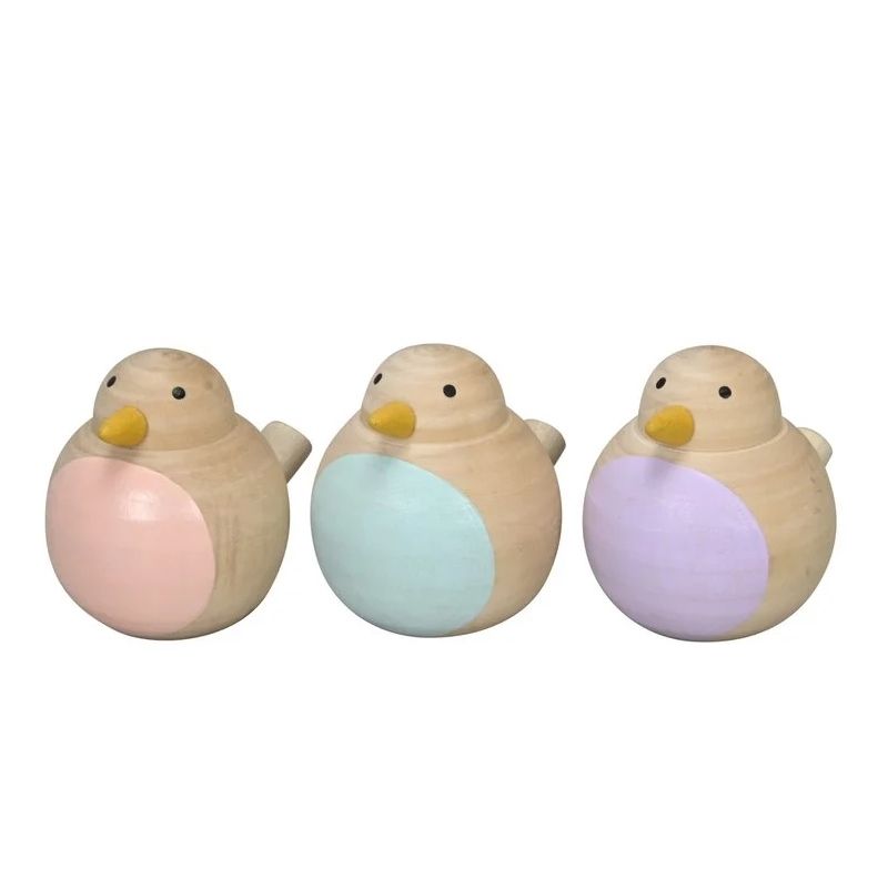 VOGELTJES - HOUT - LILA