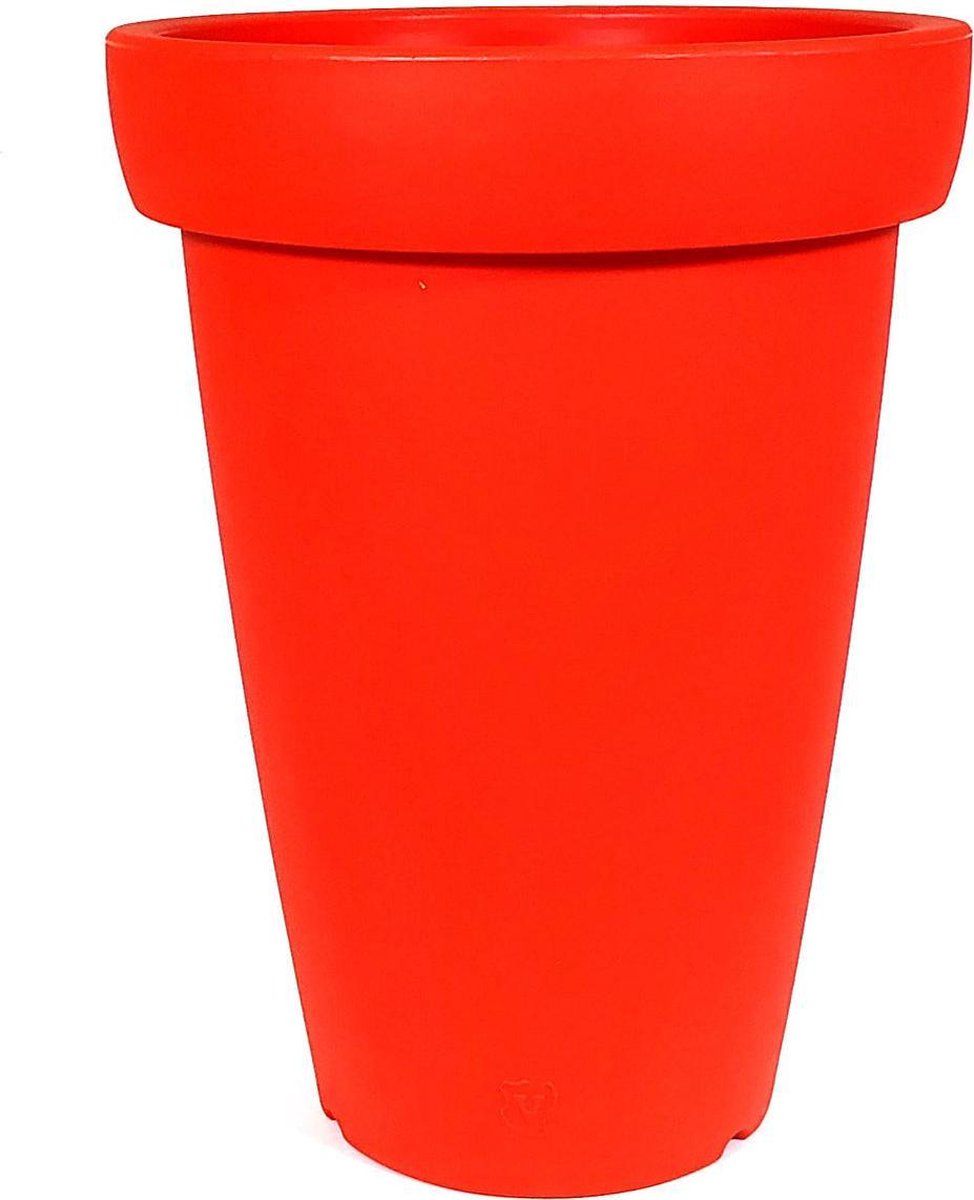 VECA - BLOEMPOT SWING (Winkelprijs 45,00) ROOD BIJ SIBBELS 22,50