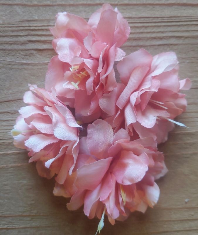 BLOEM KOP PIOENROOSJES - KUNST - ZALM