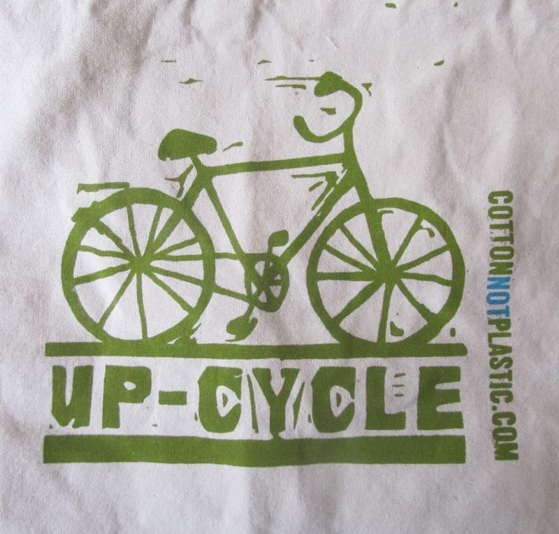 UP-CYCLE SHOPPER - COTTON NOT PLASTIC - GROEN