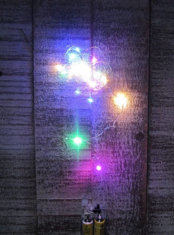 LED SNOERTJE OP BATTERIJ - MIX COLOR