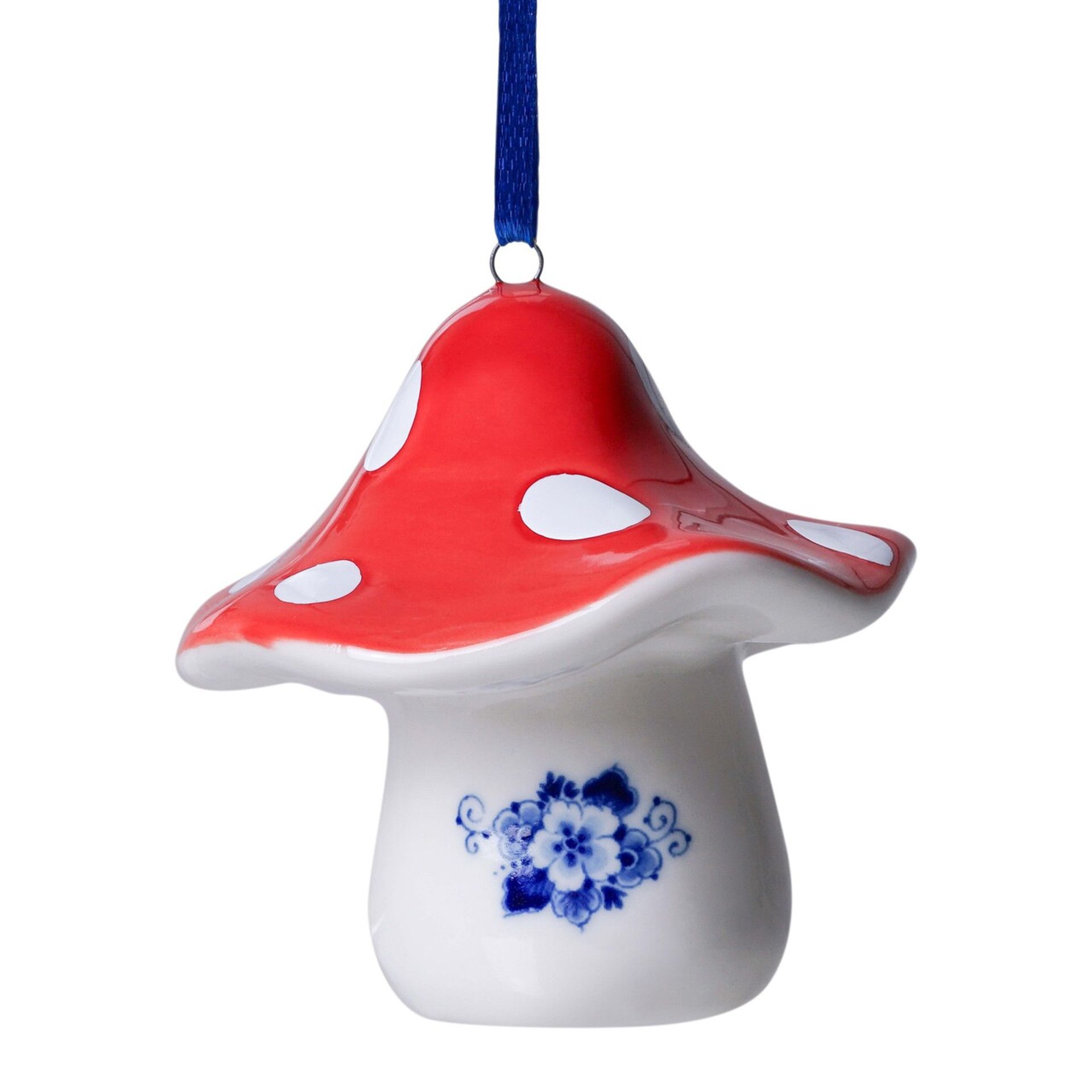 HEINEN DELFTS BLAUW - HANG PADDENSTOELTJE