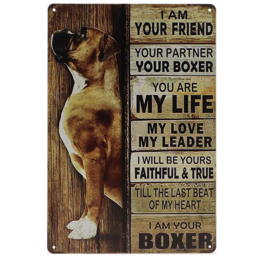BOXER - MOOI METALEN WANDBORD