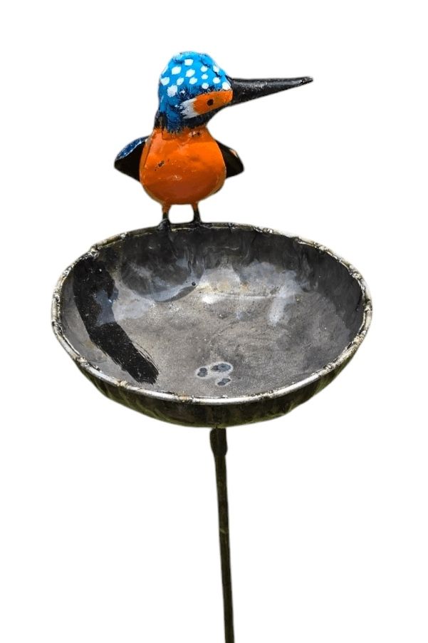 IJVOGELTJE - WATER VOER BAKJE STREETART - HANDMADE FAIRTRADE
