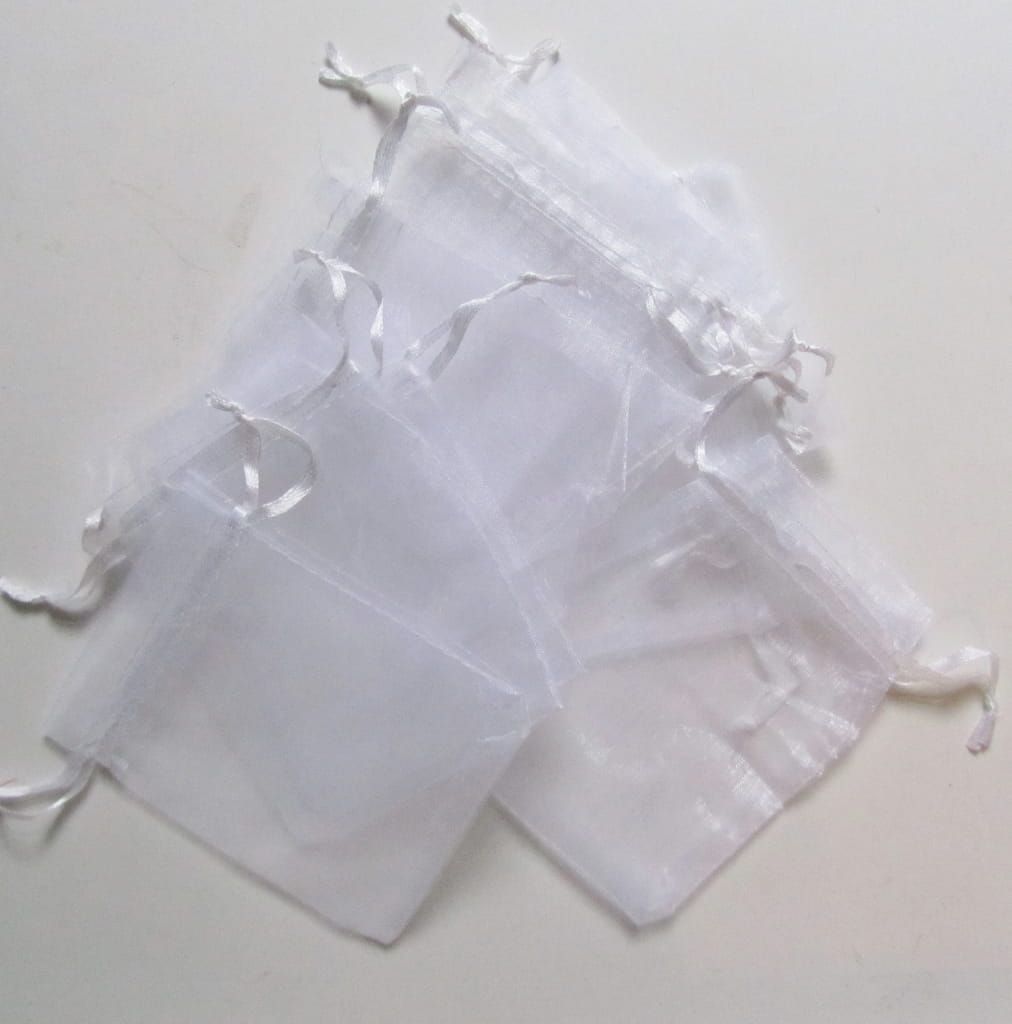 ORGANZA  ZAKJE - WIT - I